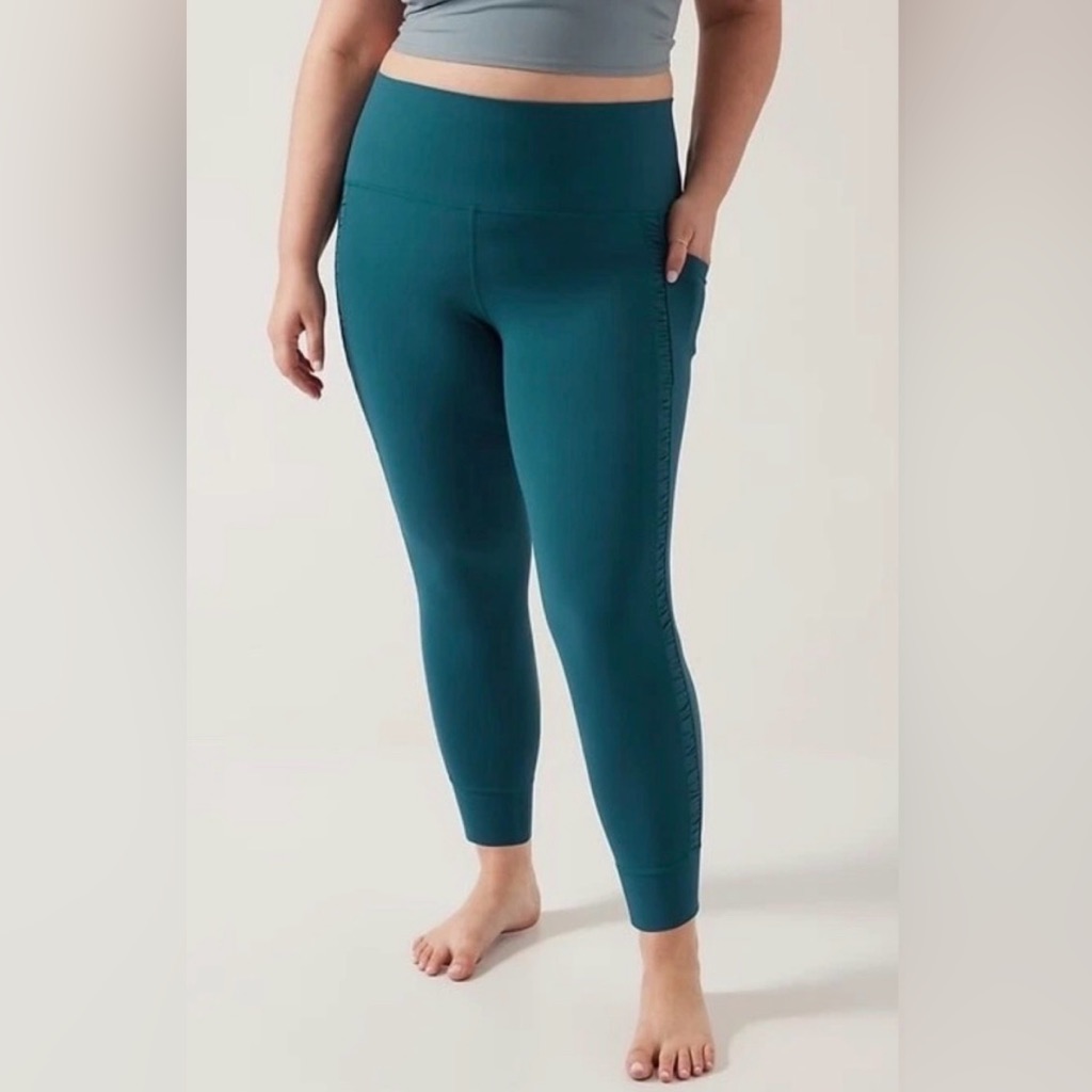 Nwt Athleta Salutation Stash Ii Ruch Craft 7/8 Tights Leggings, Size 3x